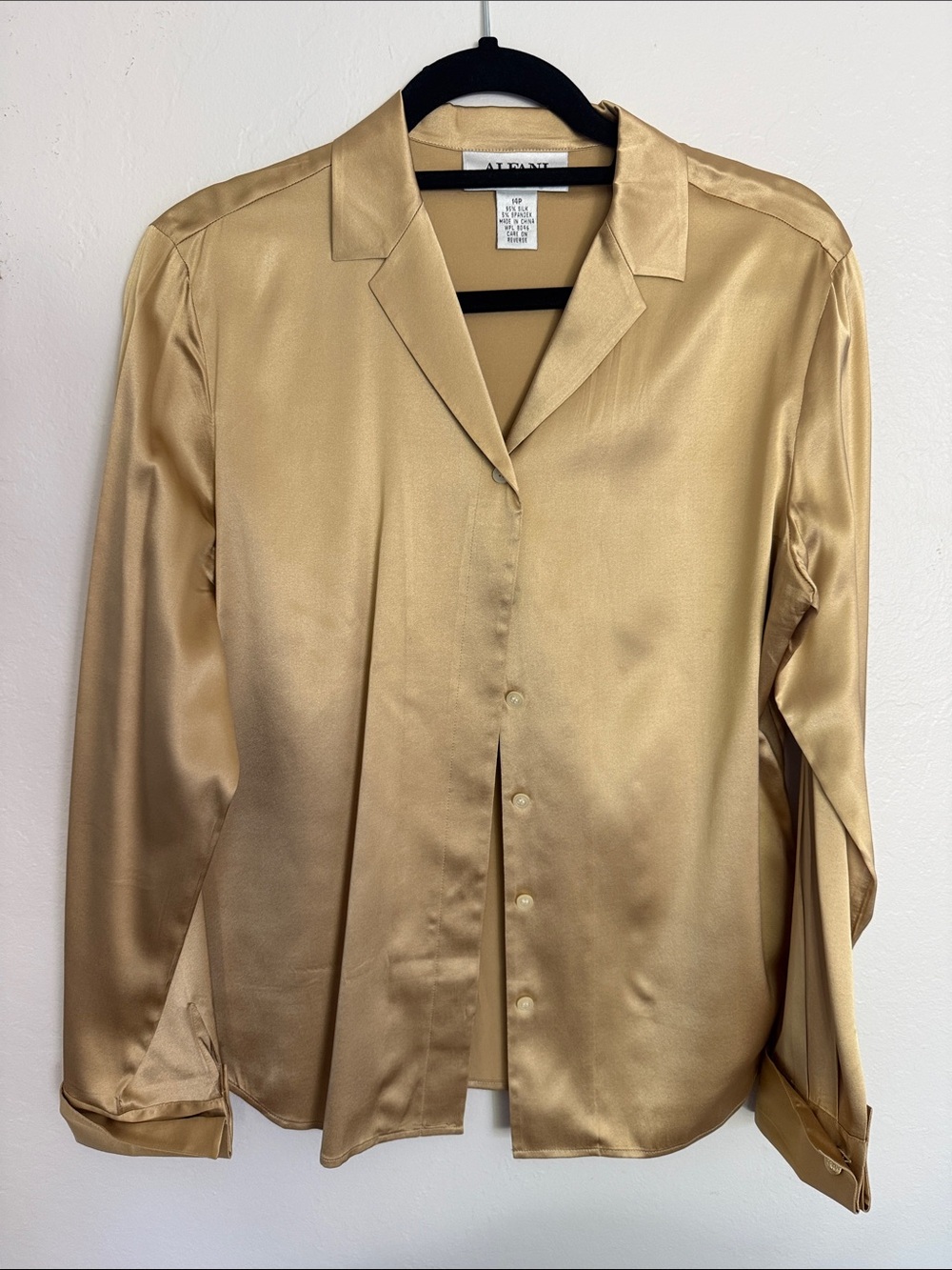 Alfani Petite Silk-Blend blouse